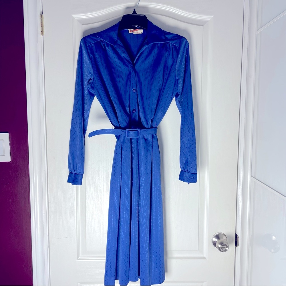 Genuine vintage royal blue dress